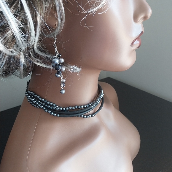 Elegant Blue and Silver Jewelry Set - Picture 6 of 16